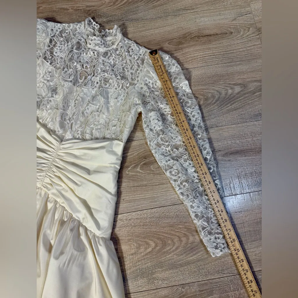 Dessy Creations Vintage Ivory Lace Tea - Image 16