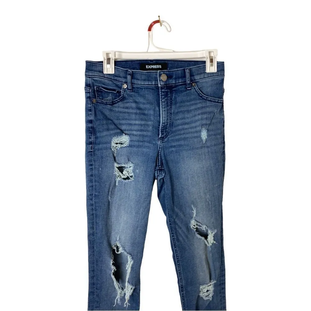 #114 EXPRESS ankle high rise jeans - Image 10