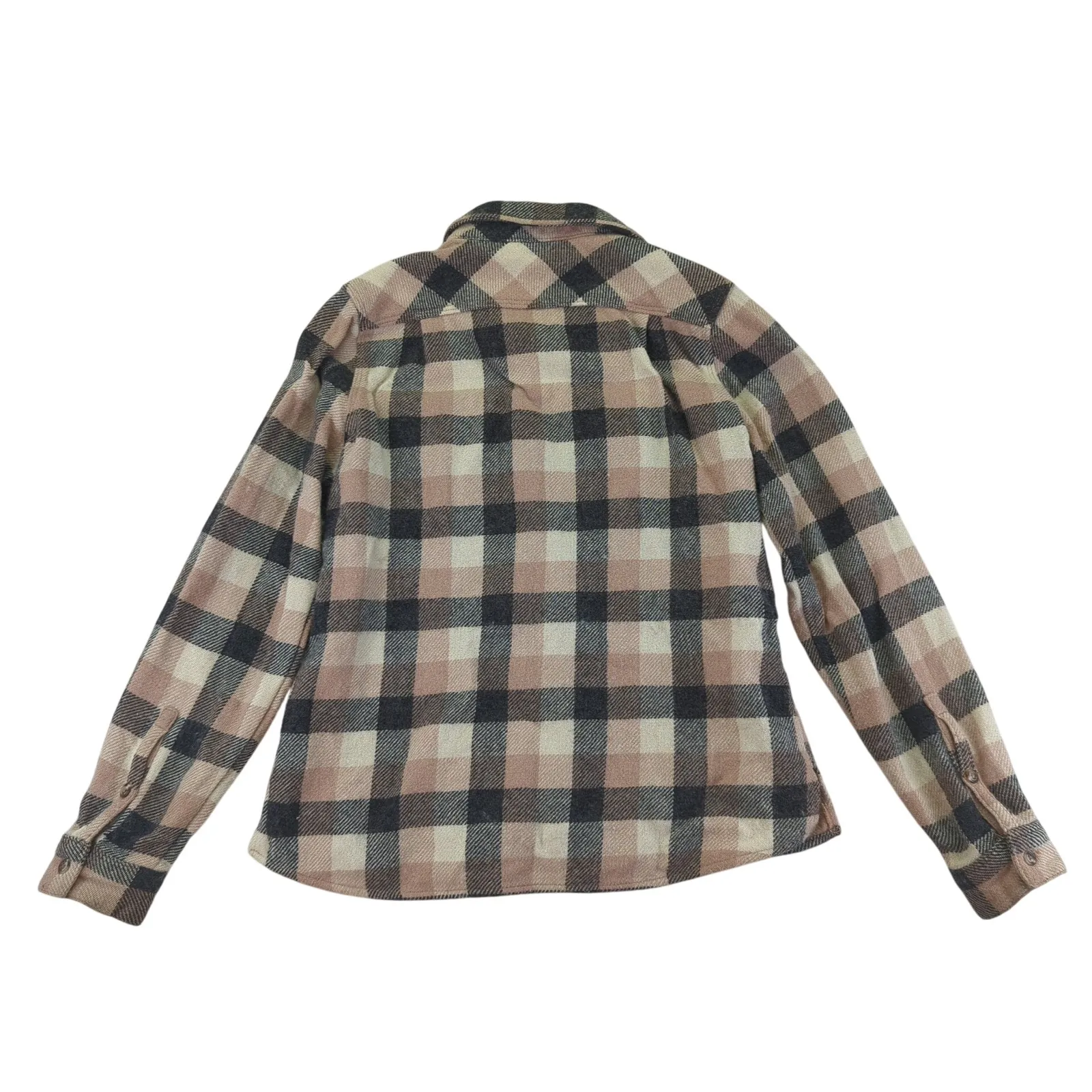 Woolrich Plaid Flannel Shirt Jacket Womens Medium Button‎ Up Wool Blend - Image 2