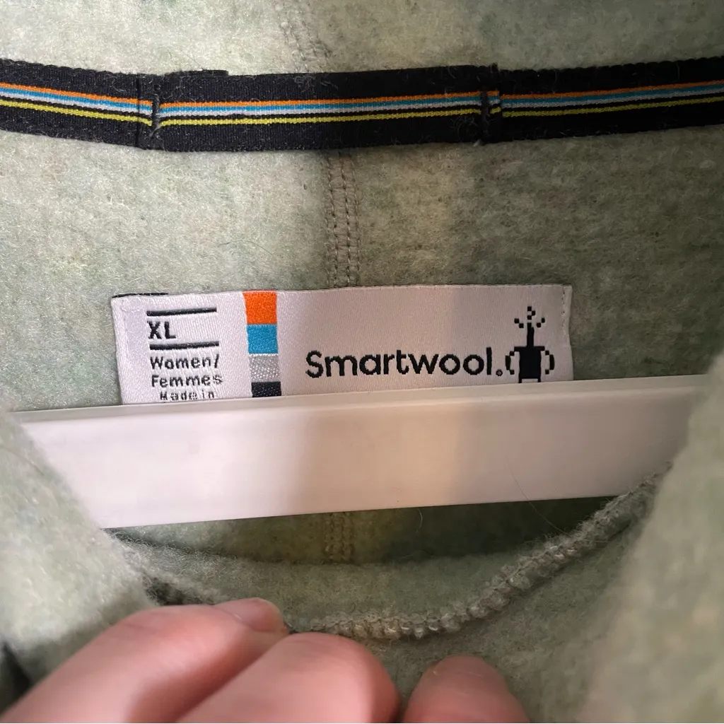 Smartwool Hudson Trail Fleece Pullover Wool Blend Cowl Neck Sweater - Image 5