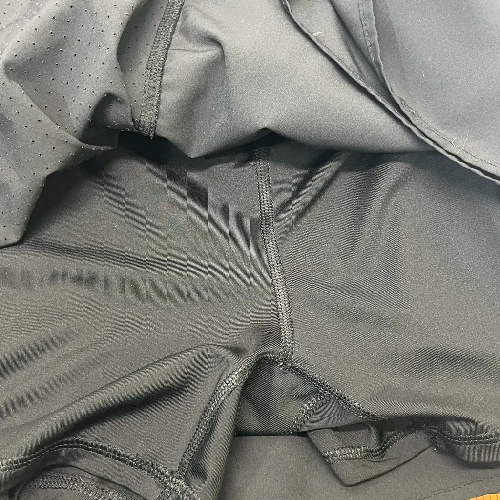 AVIA ATHLETIC SKORT W/SIDE PLEATS & POCKET DRAWSTRING WAIST L 12-14 BLACK PREOWN - Image 4