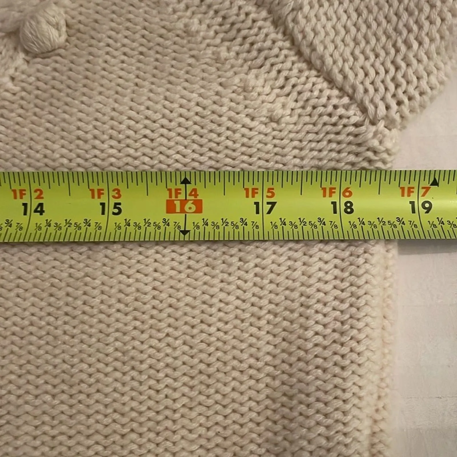 Autumn Cashmere Cream Popcorn Cable Knit Sweater Womens Size Small - Image 7