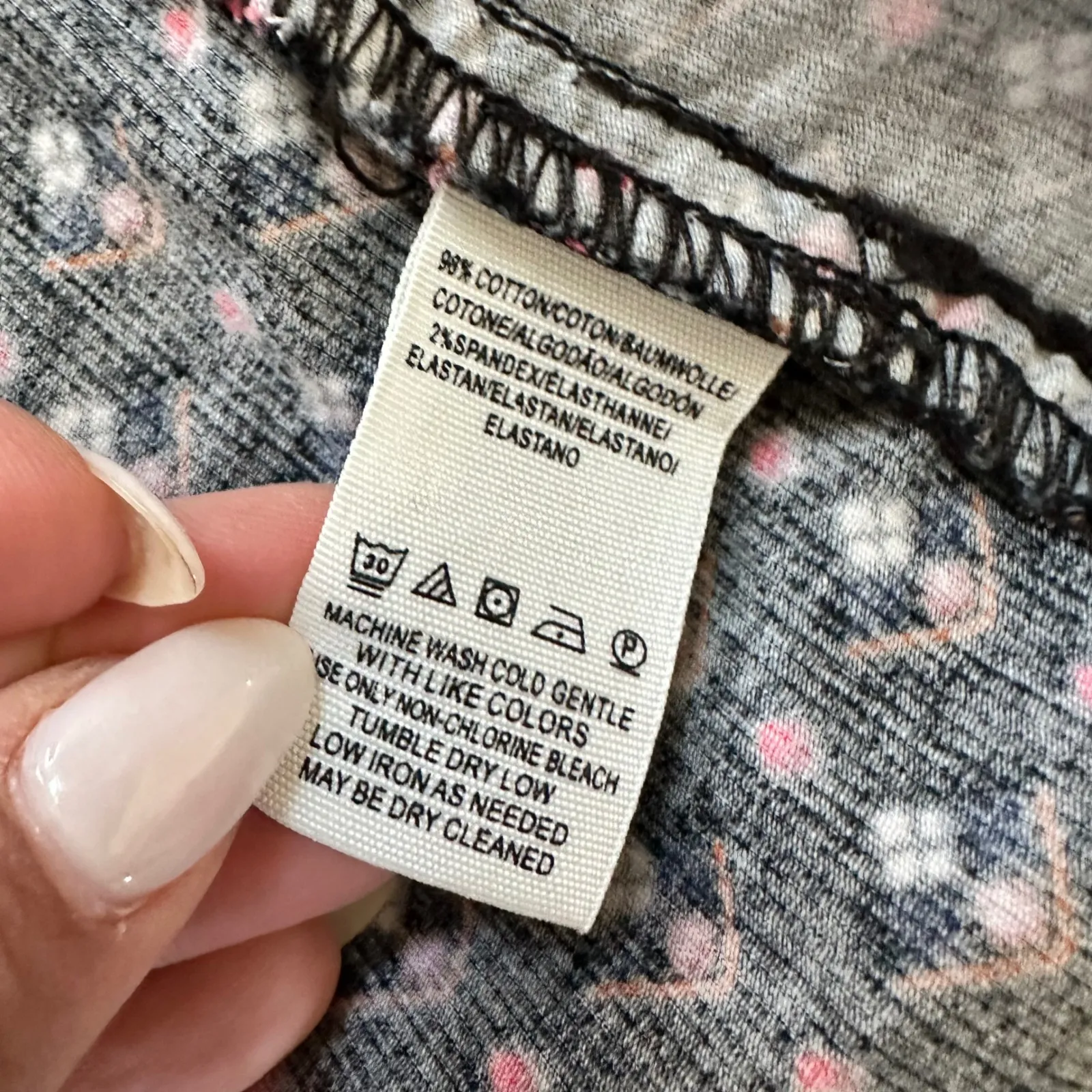 Free People Women's Joanie Printed Cord Skirt Black Combo Size Medium‎ p - Image 7