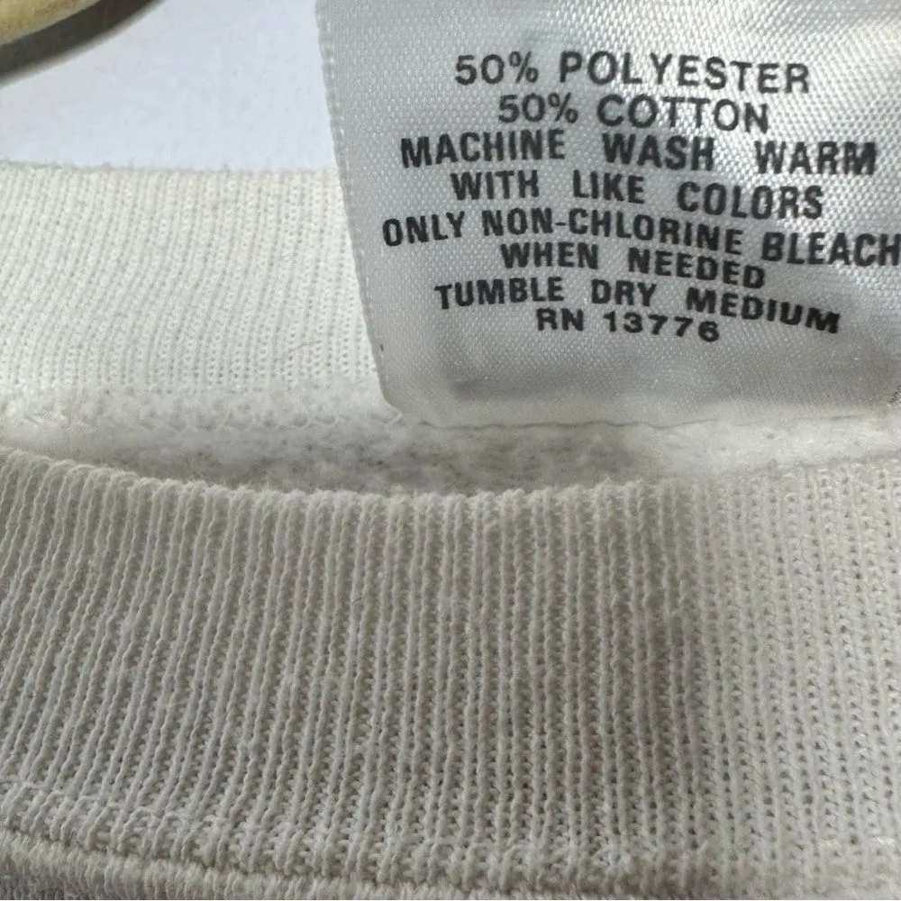 Vintage Hanes off white crewne size large - Image 4