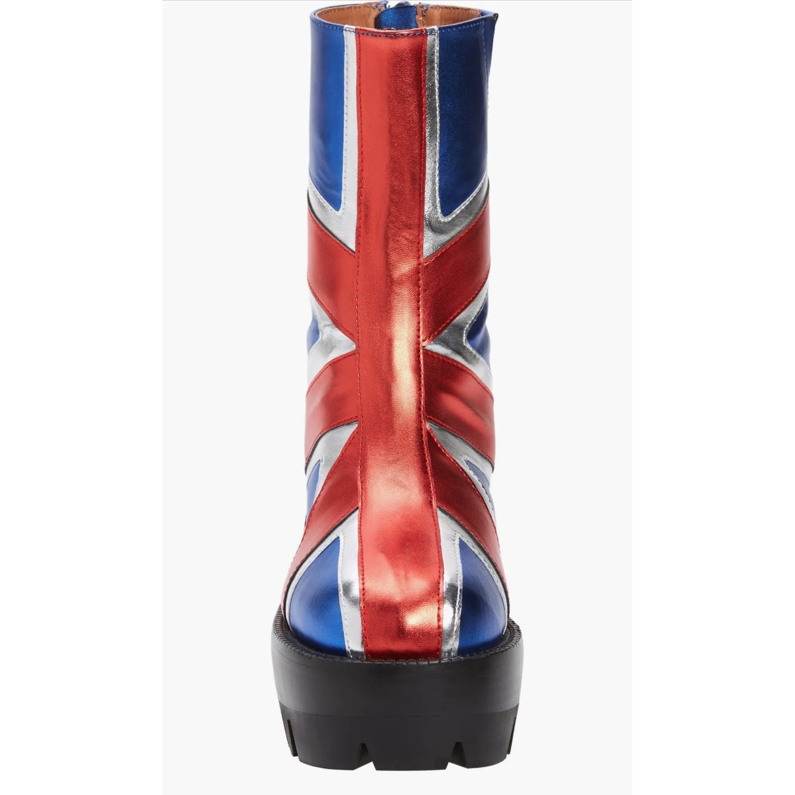 New Jeffrey Campbell Viva-4-Evr Platform Spice Girls Union Jack Bootie Sz 7 $275 - Image 5
