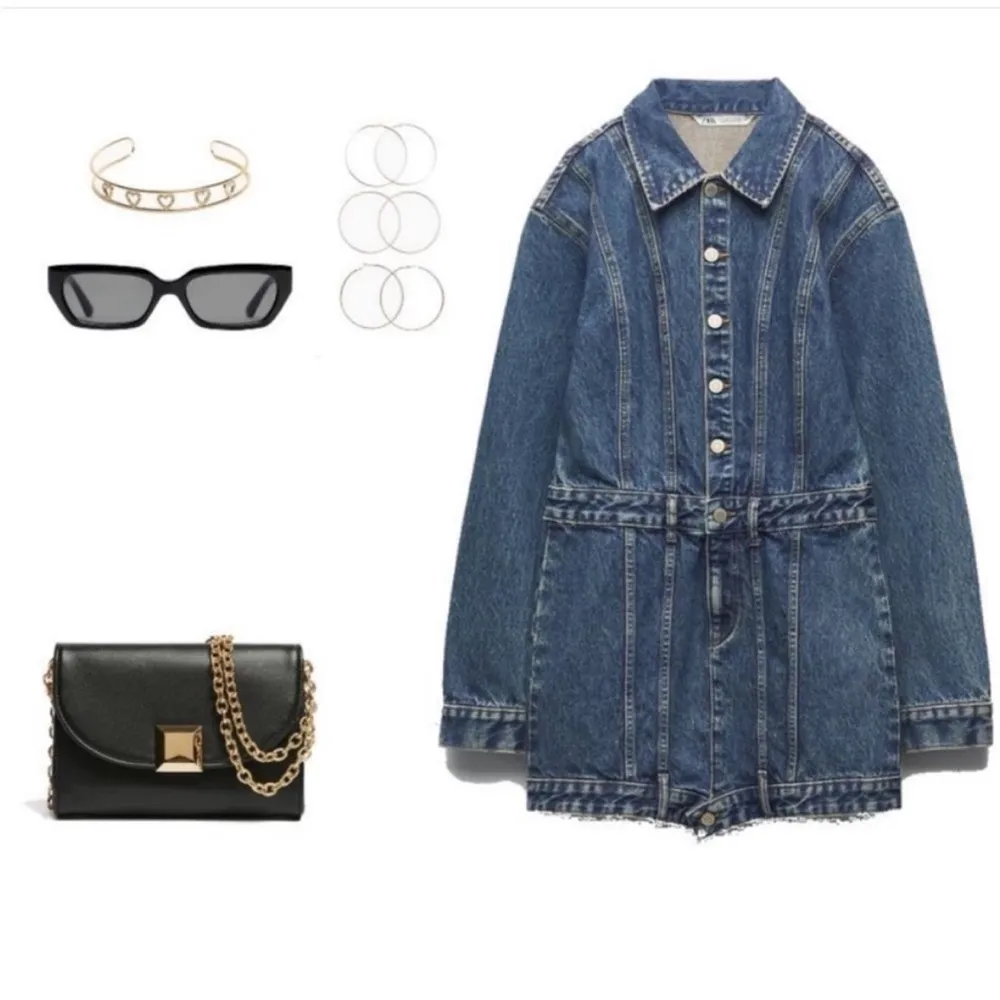 Zara denim mini dress BLOGGERS FAVORITE!!!! NEW - Image 13