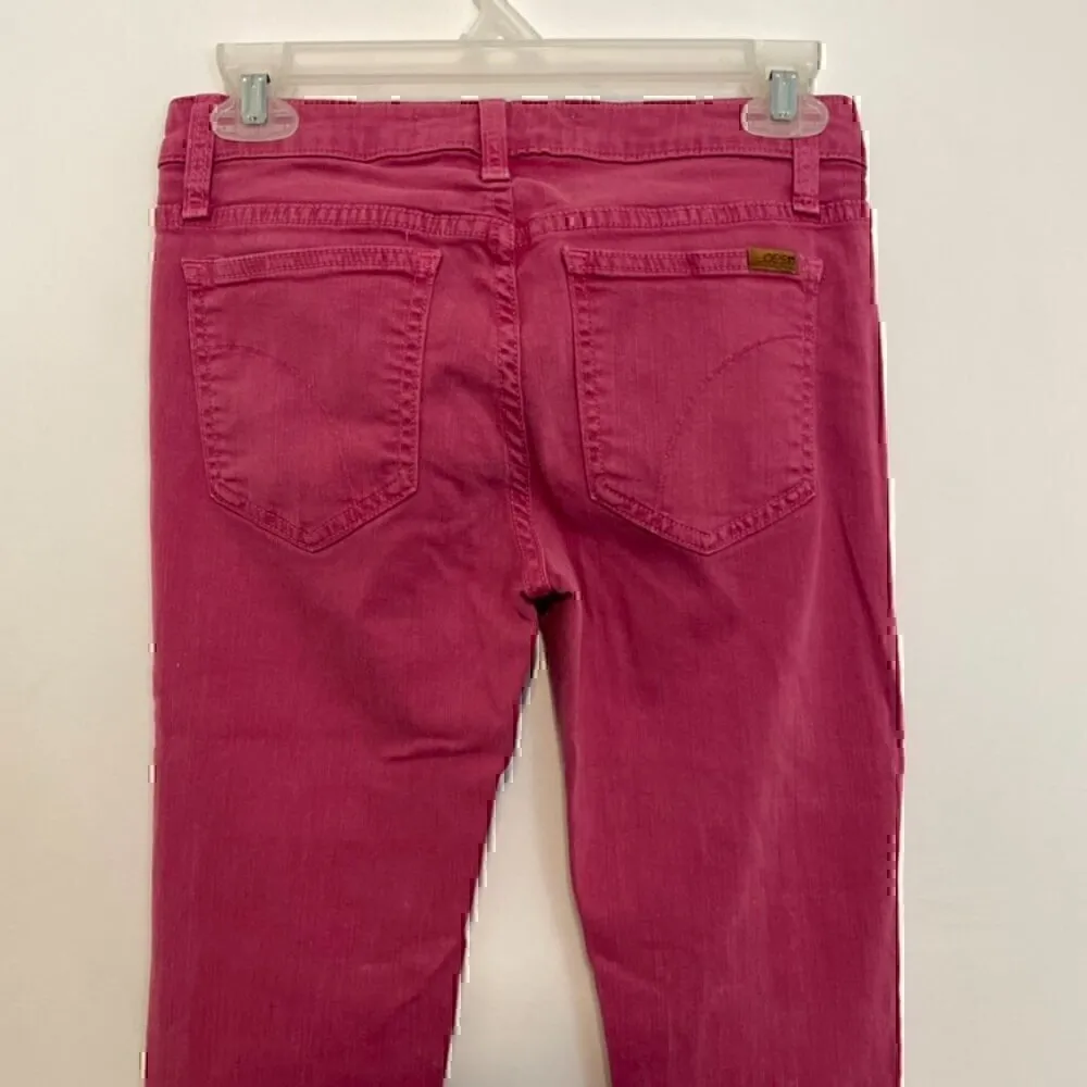 JOE'S JEANS JOES JEANS the Skinny Solid Magenta Pink Lyocell Cotton Jeans W26 26 - Image 11