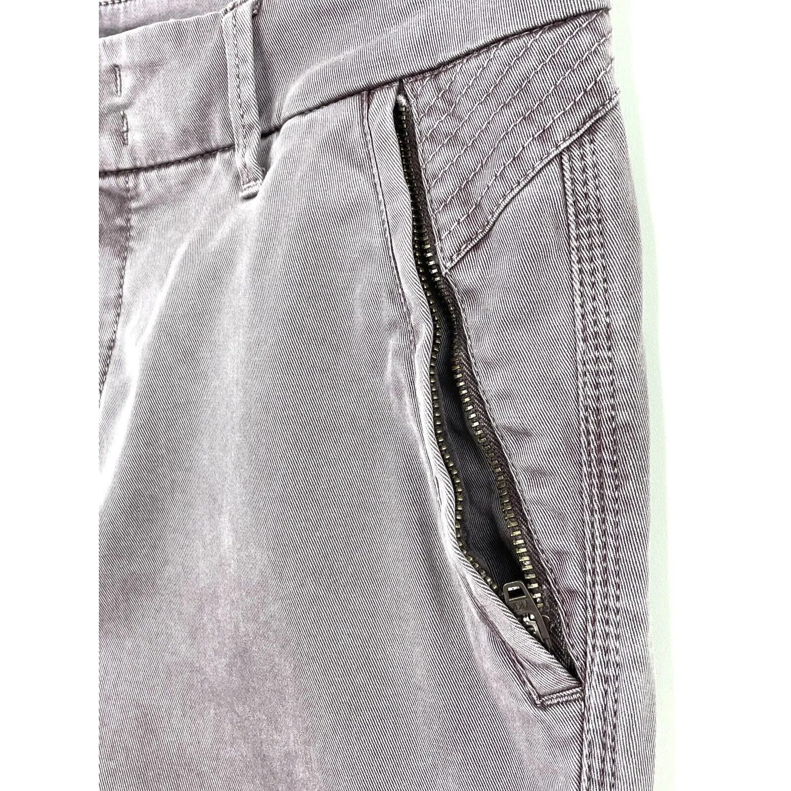 Level 99 Womens Cargo Skinny Jeans Purple Stretch Mid Rise Zip Pockets Size 28 - Image 4