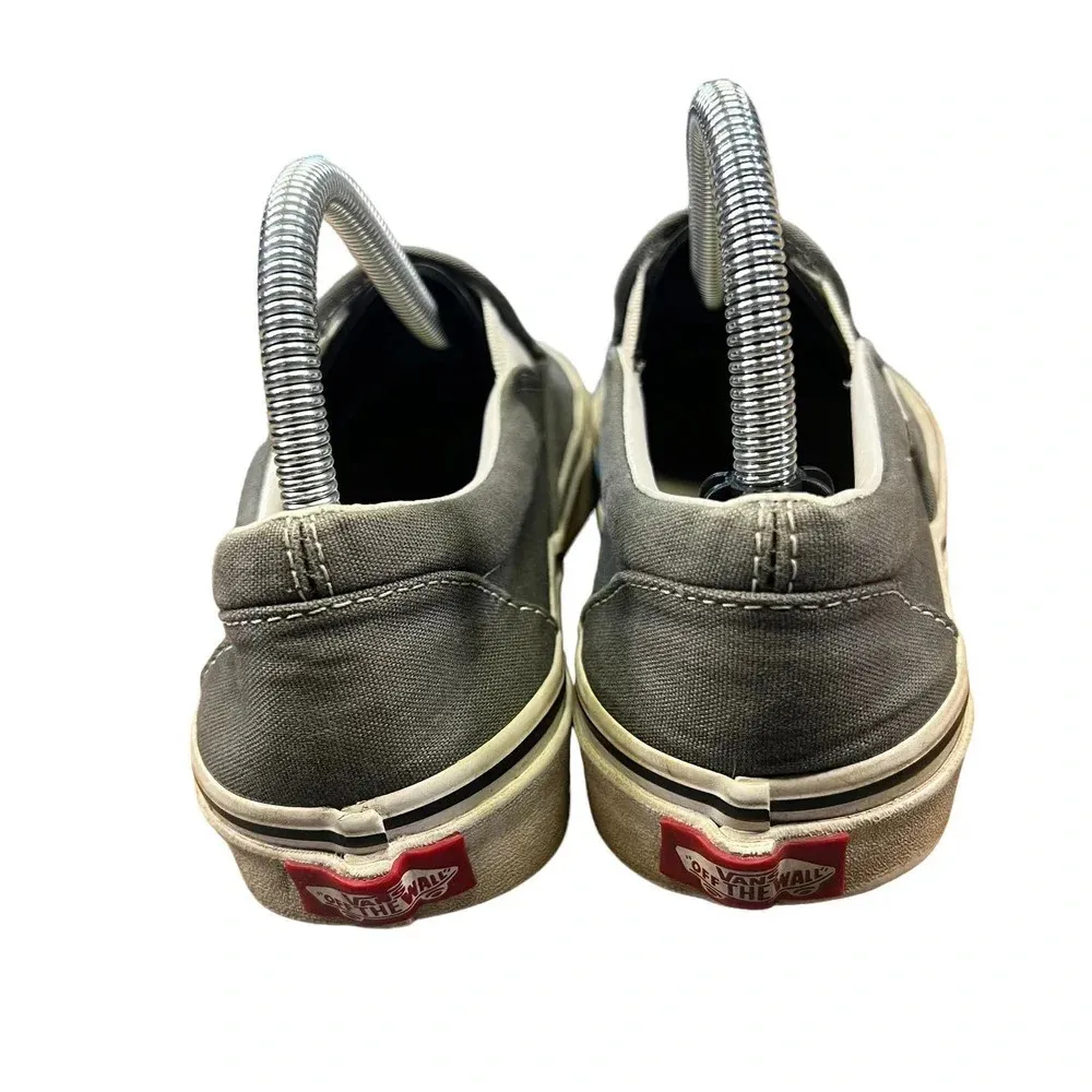 VANS Classic Slip-On Charcoal Gray Unisex‎ Canvas Sneakers Men's 6.5/Women's 8.0 - Image 6