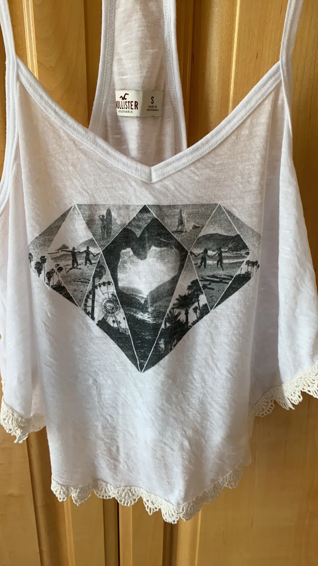 White Lace Crop Top - Image 3