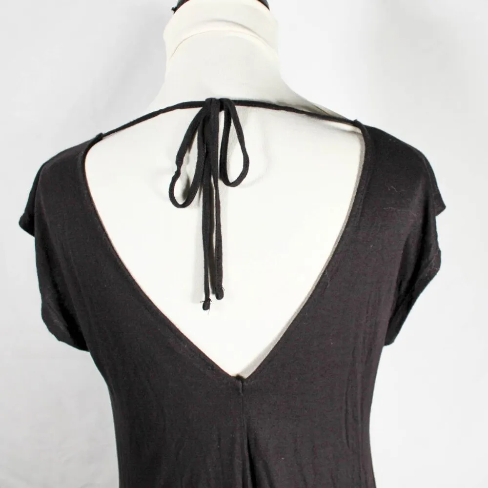 Gothic Summer Witchy Maxi Dress Side Slits Open V Back Size Medium - Image 11