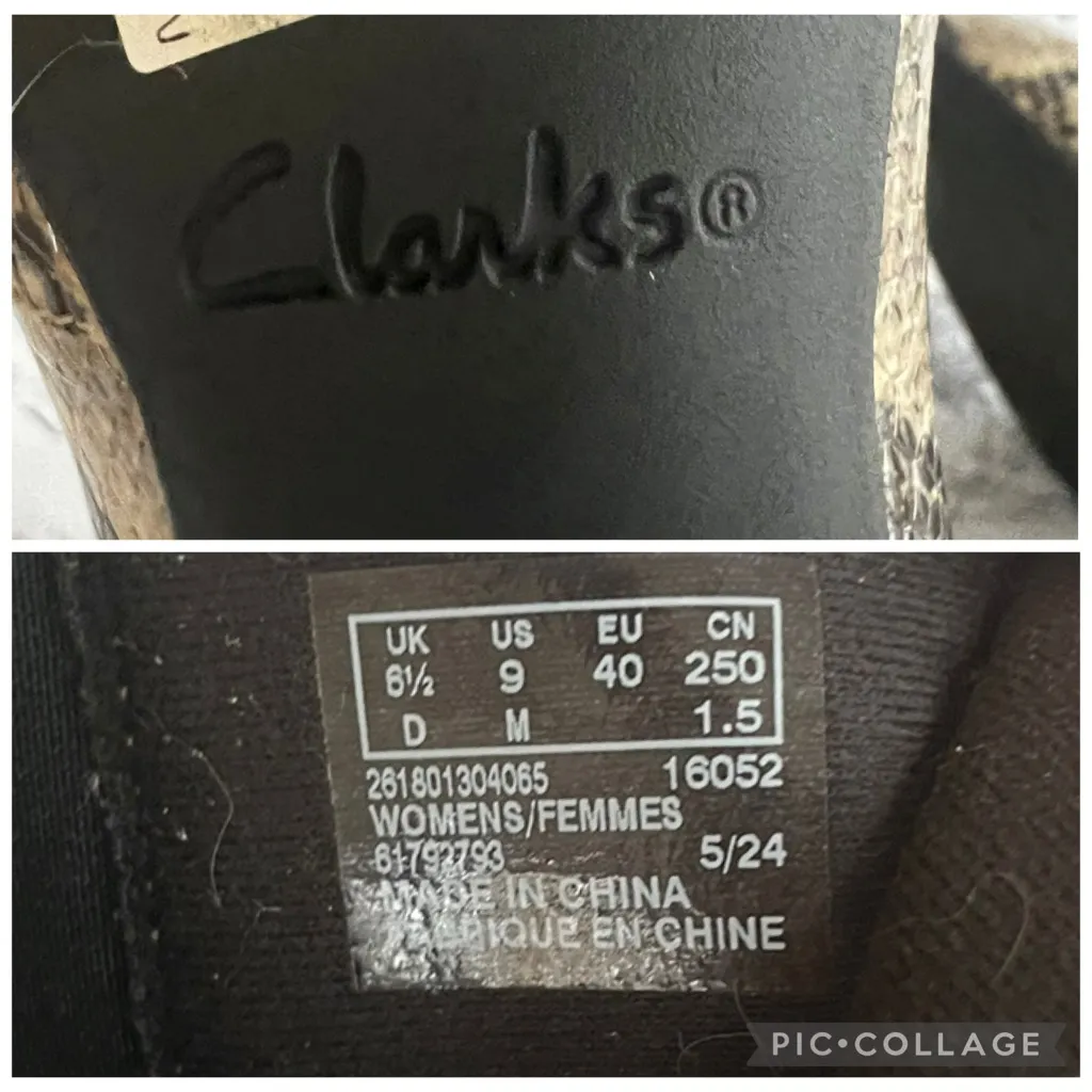 Clarks Kepley Erin Snakeskin Grey Kitten Heel Leather Pointed Toe Booties 9 - Image 14