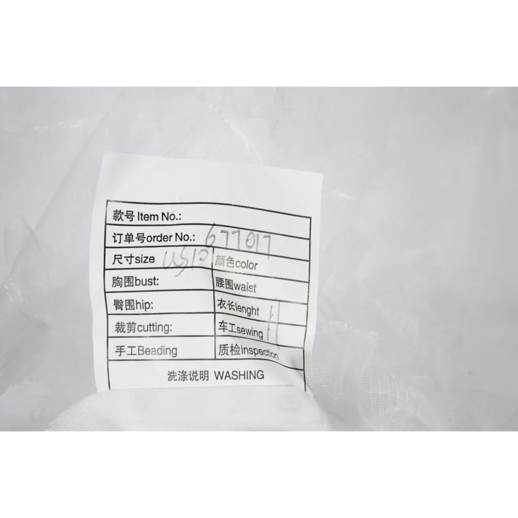 White Off Shoulder Tulle Puffy Sleeve Dress Costume Party Homecoming US 10 - Image 8