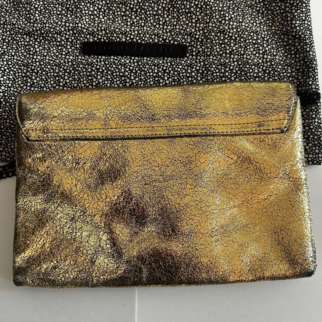 Loeffler Randall gold crossbody evening bag - Image 5