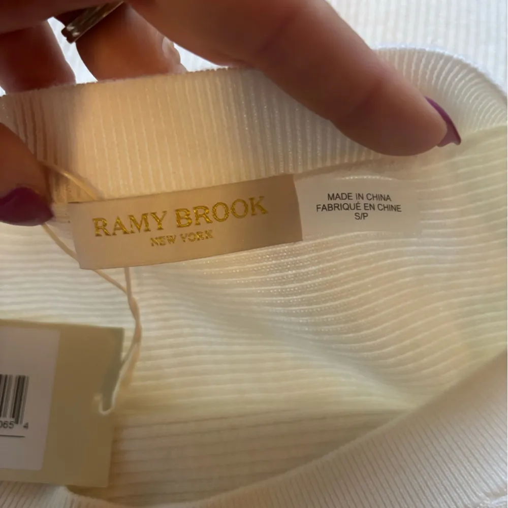 Ramy Brook NEW WITH TAGS Anna 100% Wool Off Shoulder Mini Sweater‎ Dress small - Image 7