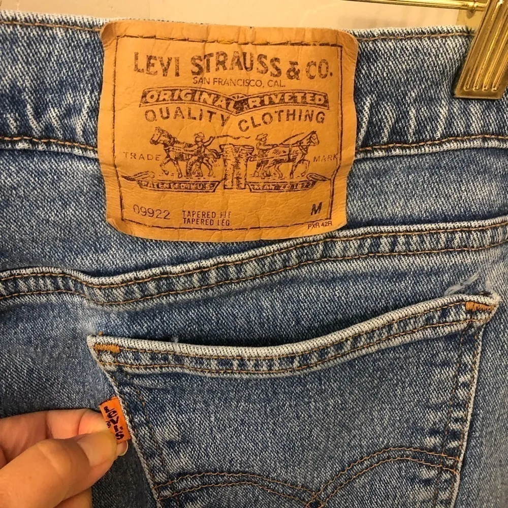 LEVI’S 922 Orange tab 1996 tapered leg high waisted 20W Med, light, Vintage - Image 3