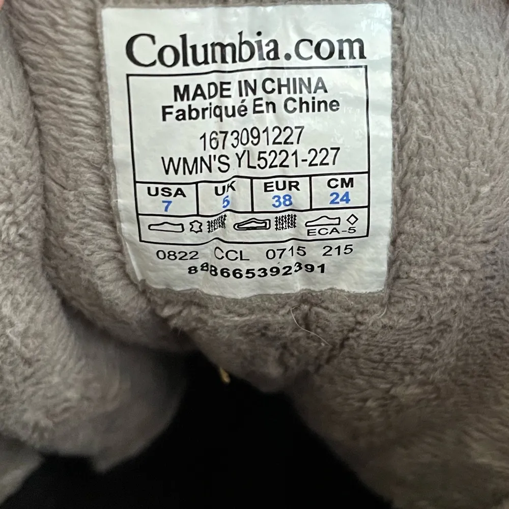 COLUMBIA Crystal Mid Lace Waterproof Quilted Boots 200 Grams Size Women’s 7 - Image 11