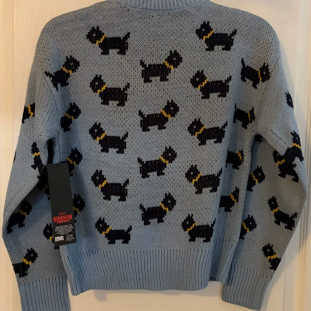 Stranger things ladies sweater Blue Size L - Image 2