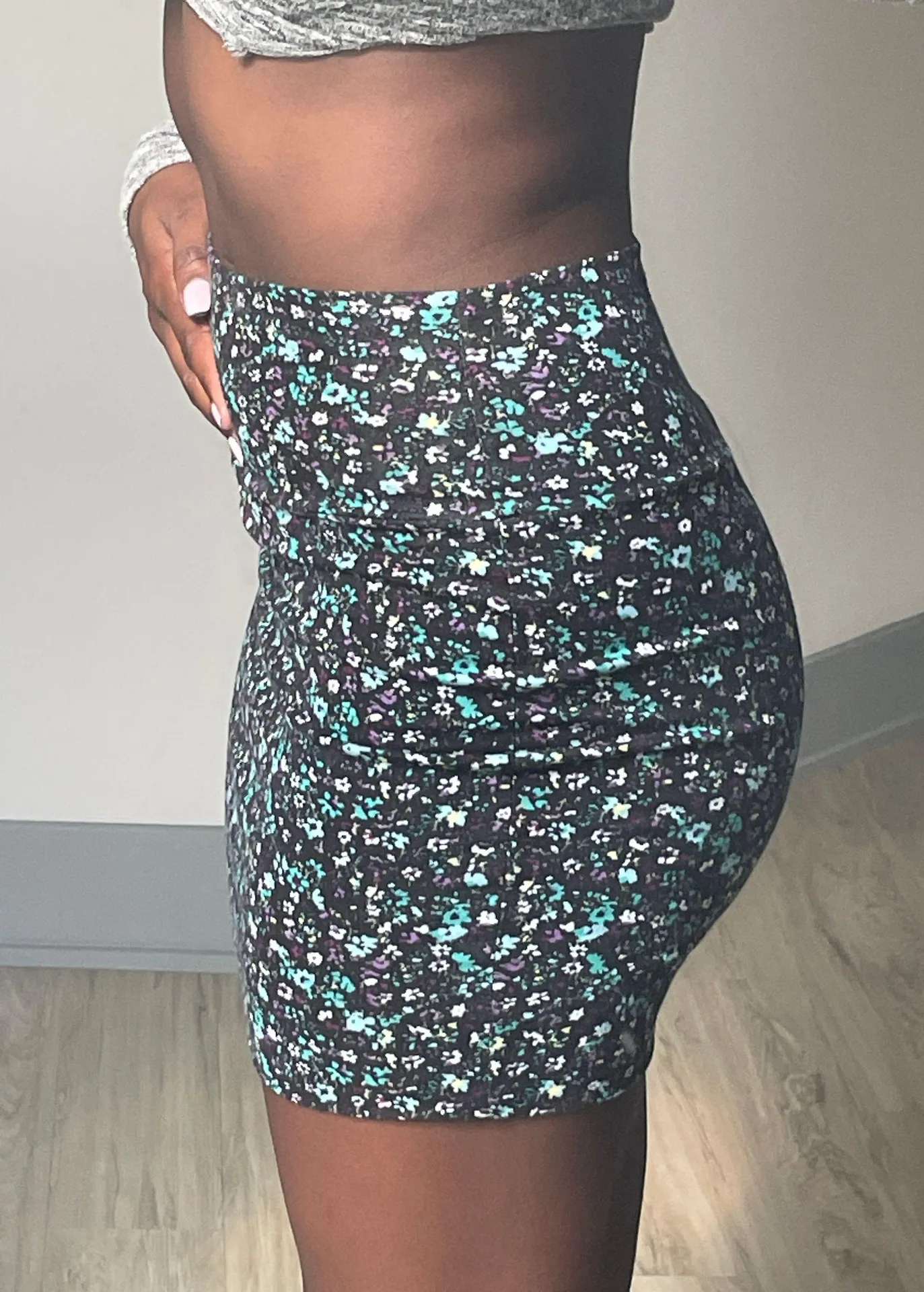 Floral Print Skirt Multi - Image 2