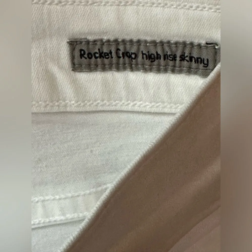 CITIZENS OF HUMANITY OPTIC WHITE ROCKET HIGH‎ RISE SKINNY JEANS SZ 28 - Image 4