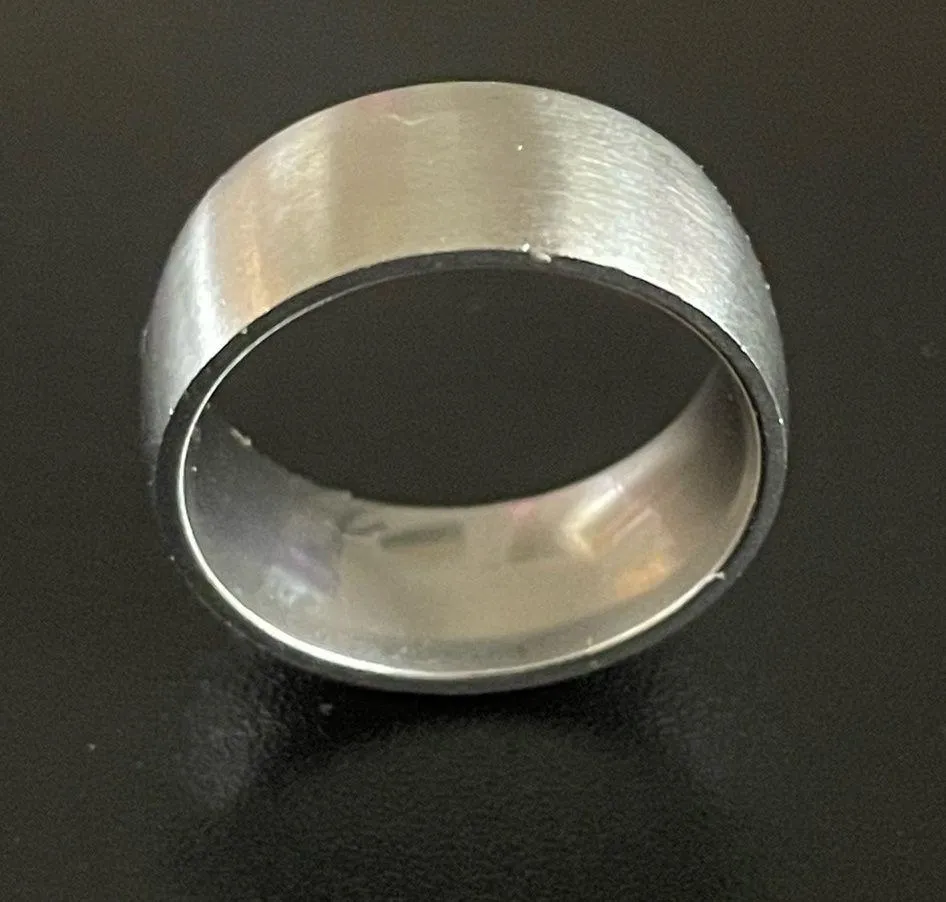 8mm polished stainless steel ring - Image 4
