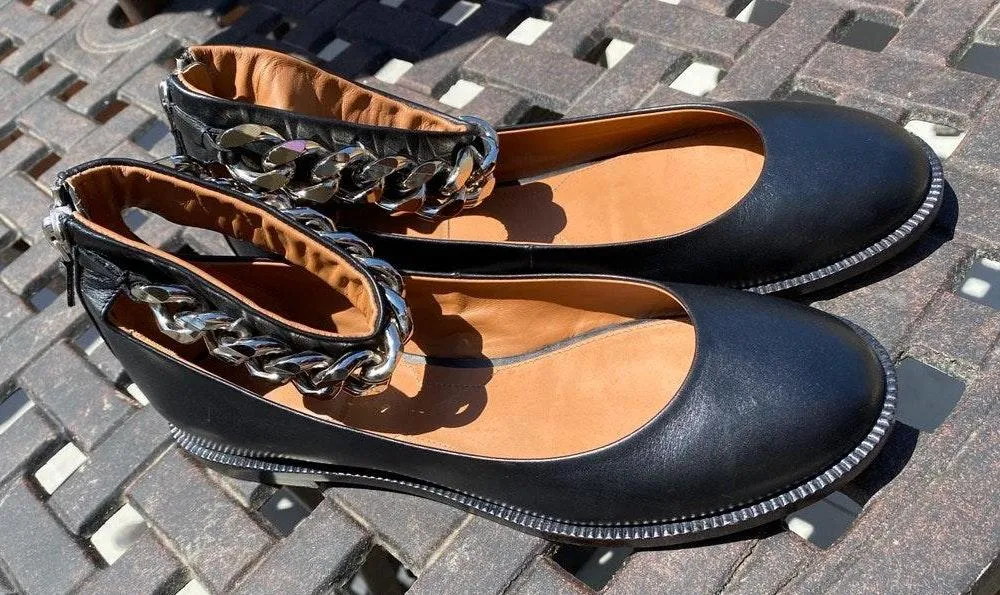 Ankle Chain Ballerina Flats - Image 5