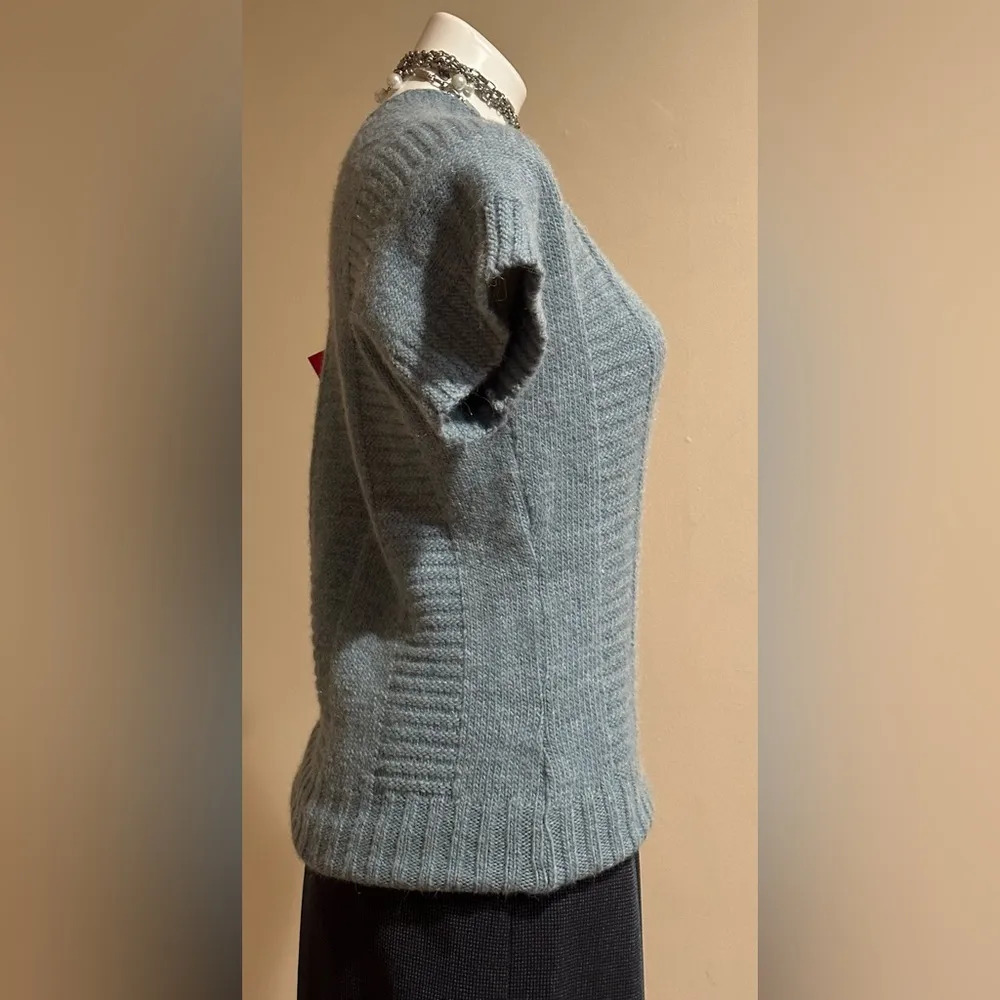 Linea Maglia Alpaca Blend Sweater in Colbalt Blue SZ M Made In Italy Size M - Image 3