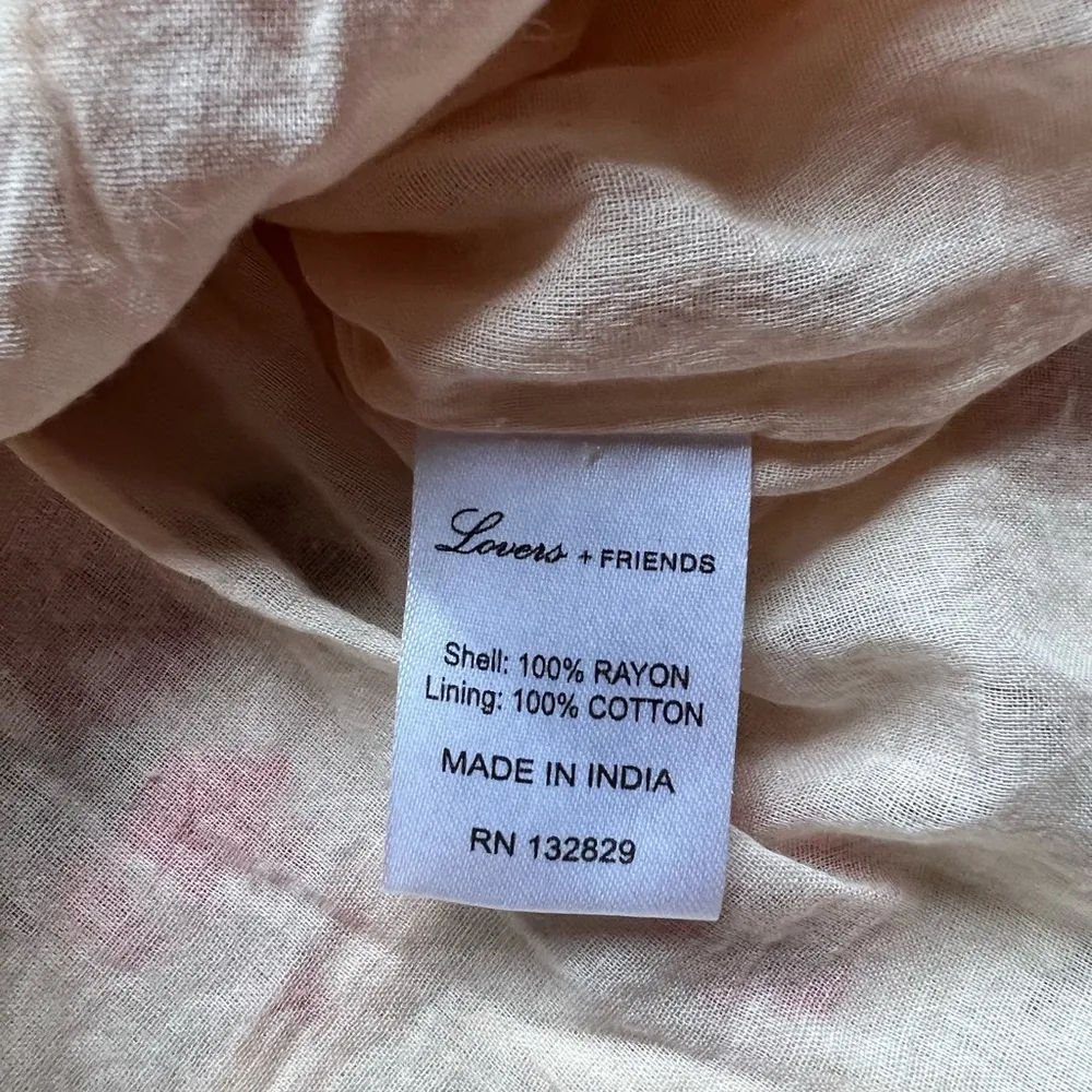 Revolve Lovers + Friends Beige Floral Lace Size Small - Image 10