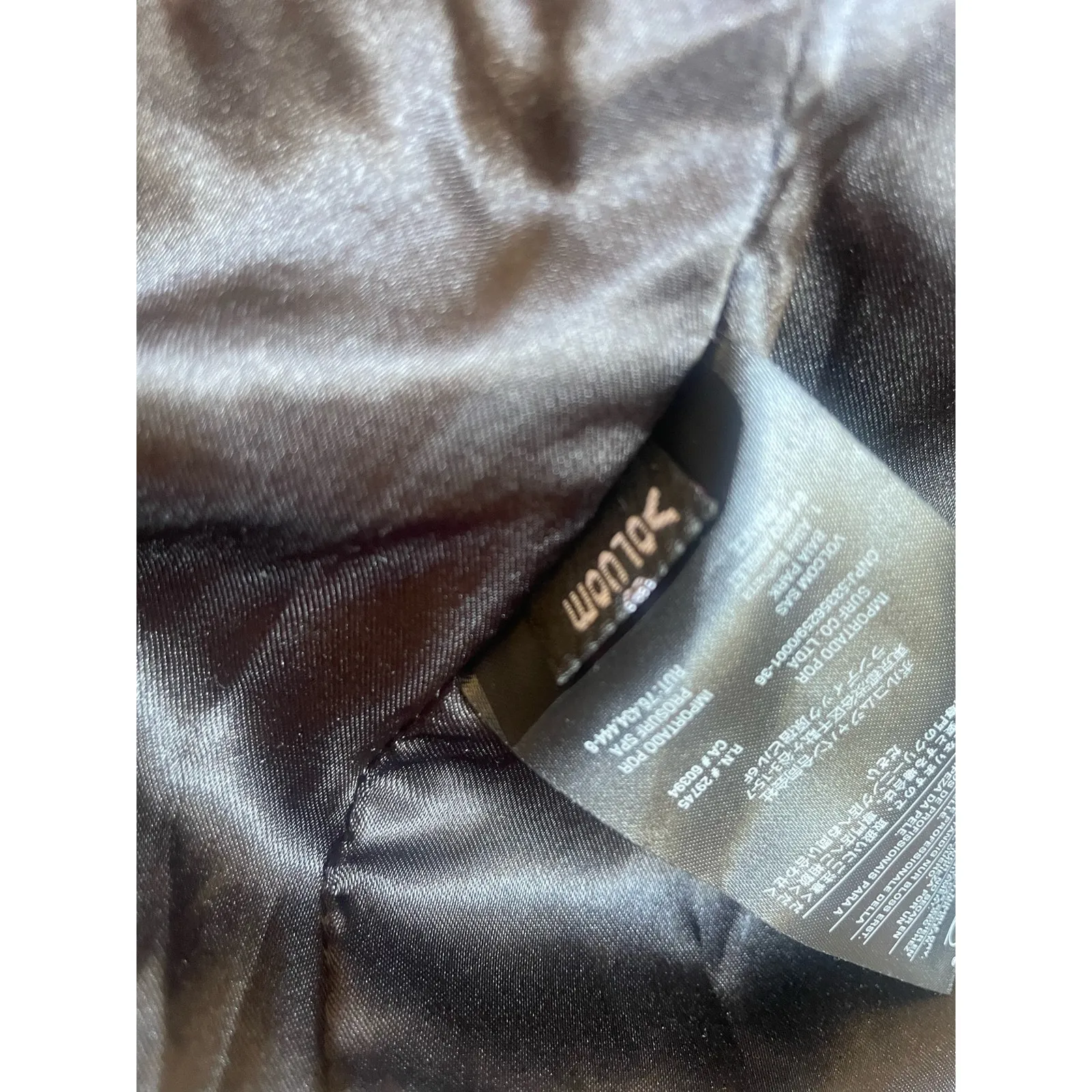 Volcom Stone Row Black Leather Moto Jacket Size XS XSmall - Image 7