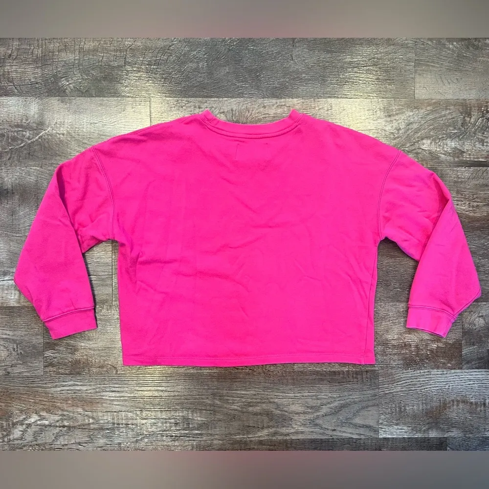 Calvin Klein Pink Cropped Sweatshirt - Image 5