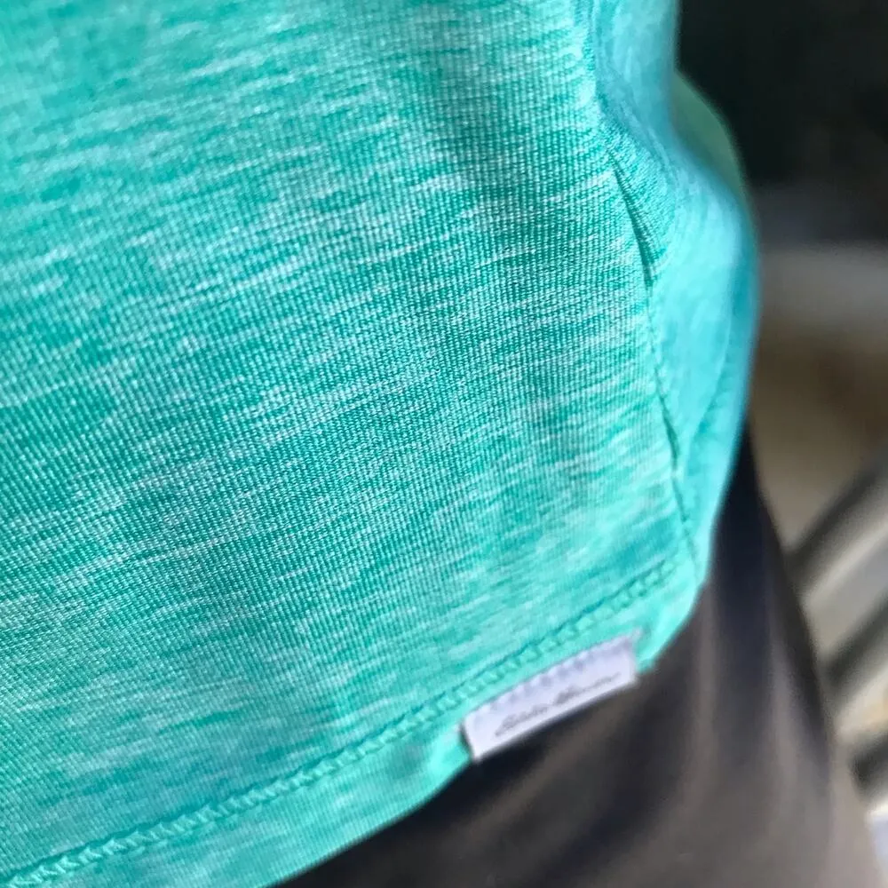 Eddie Bauer Green Short Sleeve Athletic Shirt Women's Size Small - Image 5