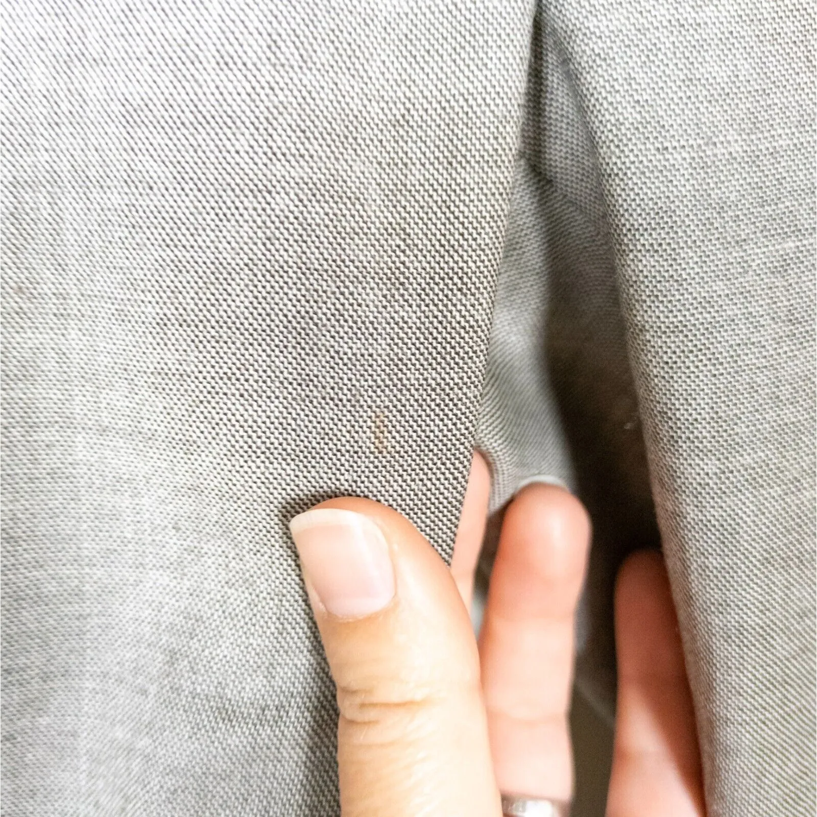 MAX MARA Renna Cuffed Ankle Trouser Pants Grey Wool Flat Front Pockets Women's 4 - Image 3