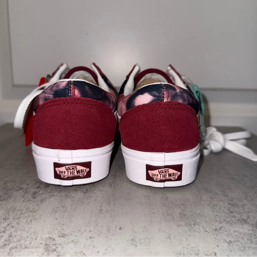 VANS - 4.5 MENS / 6 WOMENS - GRUNGE WASH - COMFYCUSH OLD SKOOL - MULTI / TIEDYE - Image 3