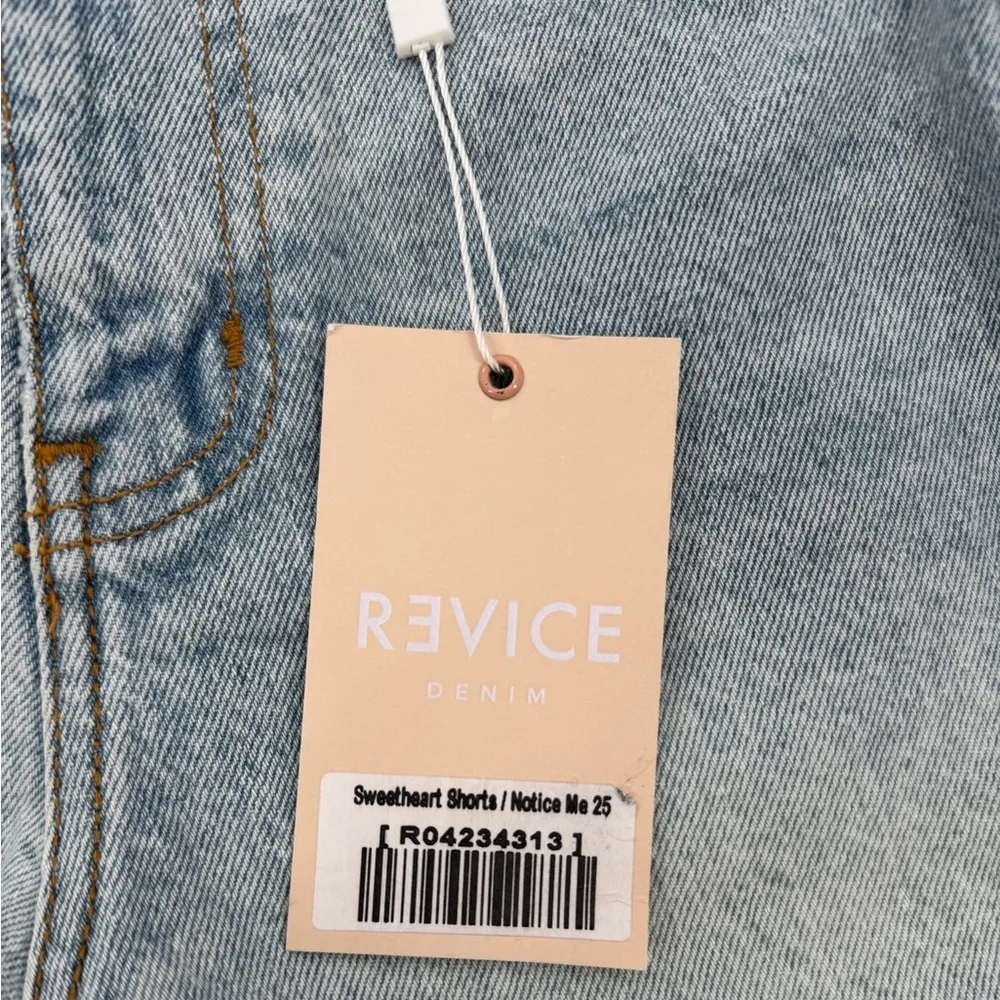 Revice Denim Sweetheart Shorts In Notice Me Size 25 NWT - Image 5