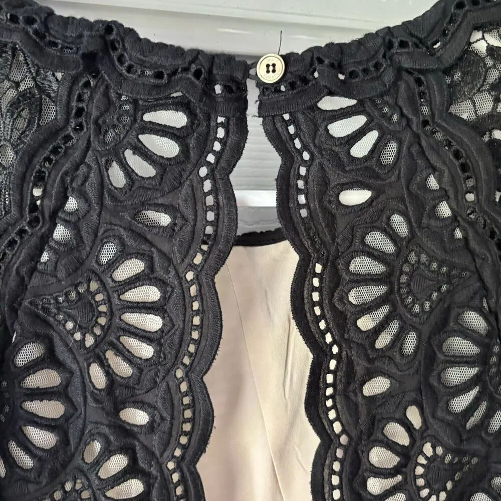 Sea New York Jumpsuit Womens Size 4 Winnie Lace Black Professional - Image 9