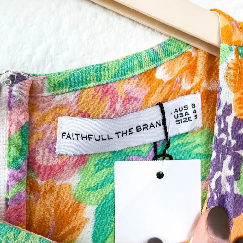 Anthropologie Faithfull The Brand Florence Floral Mini Dress - Image 7