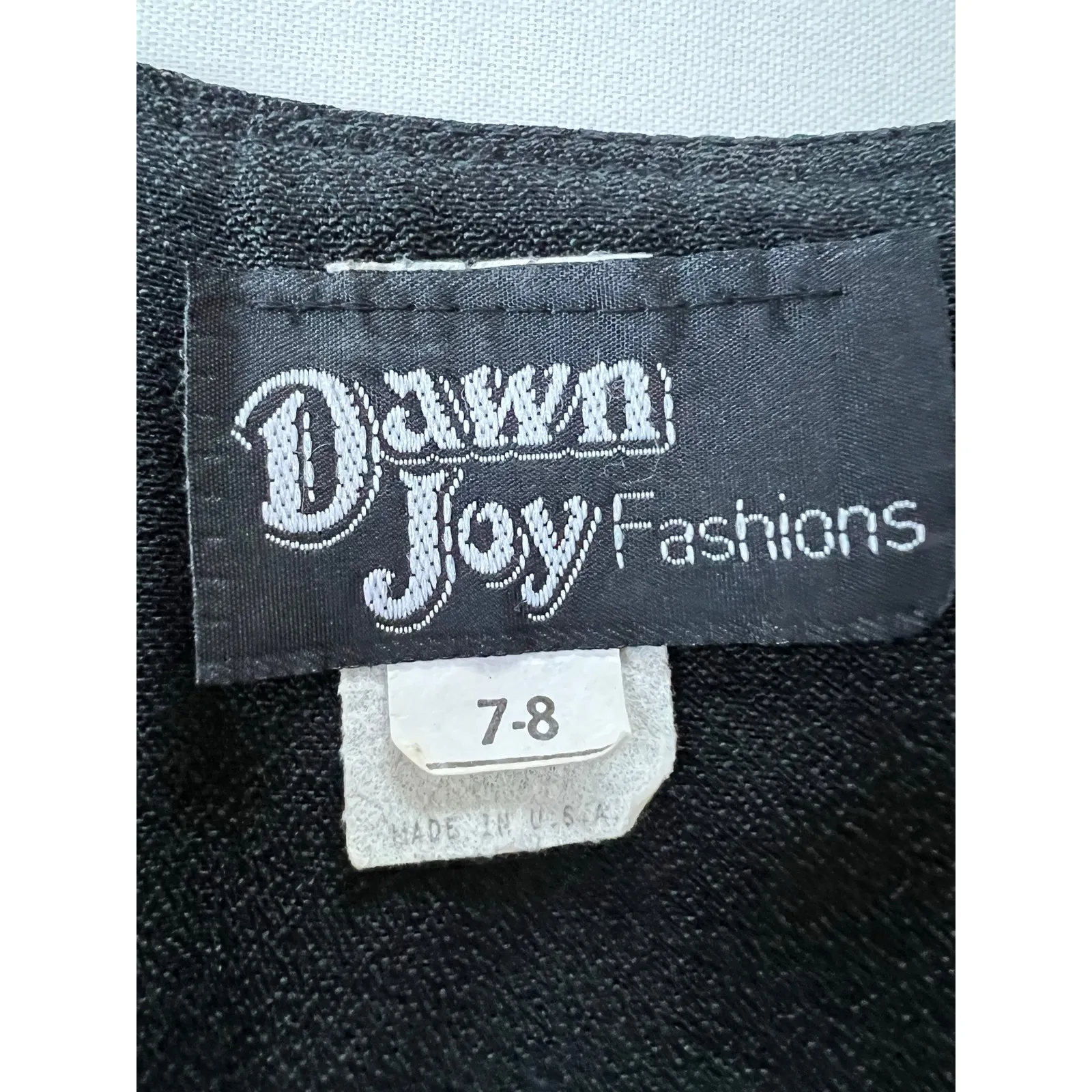 Dawn Joy Fashions Long Sleeve Cropped Jacket Shoulder Pads Size 7 - Image 3