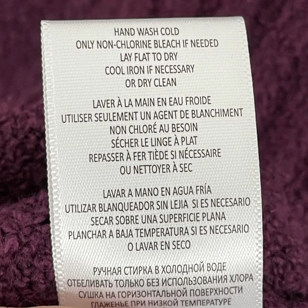 NWT RE/DONE‎ 60s Shrunken Sweater Size SMALL Plum REDONE - Image 8