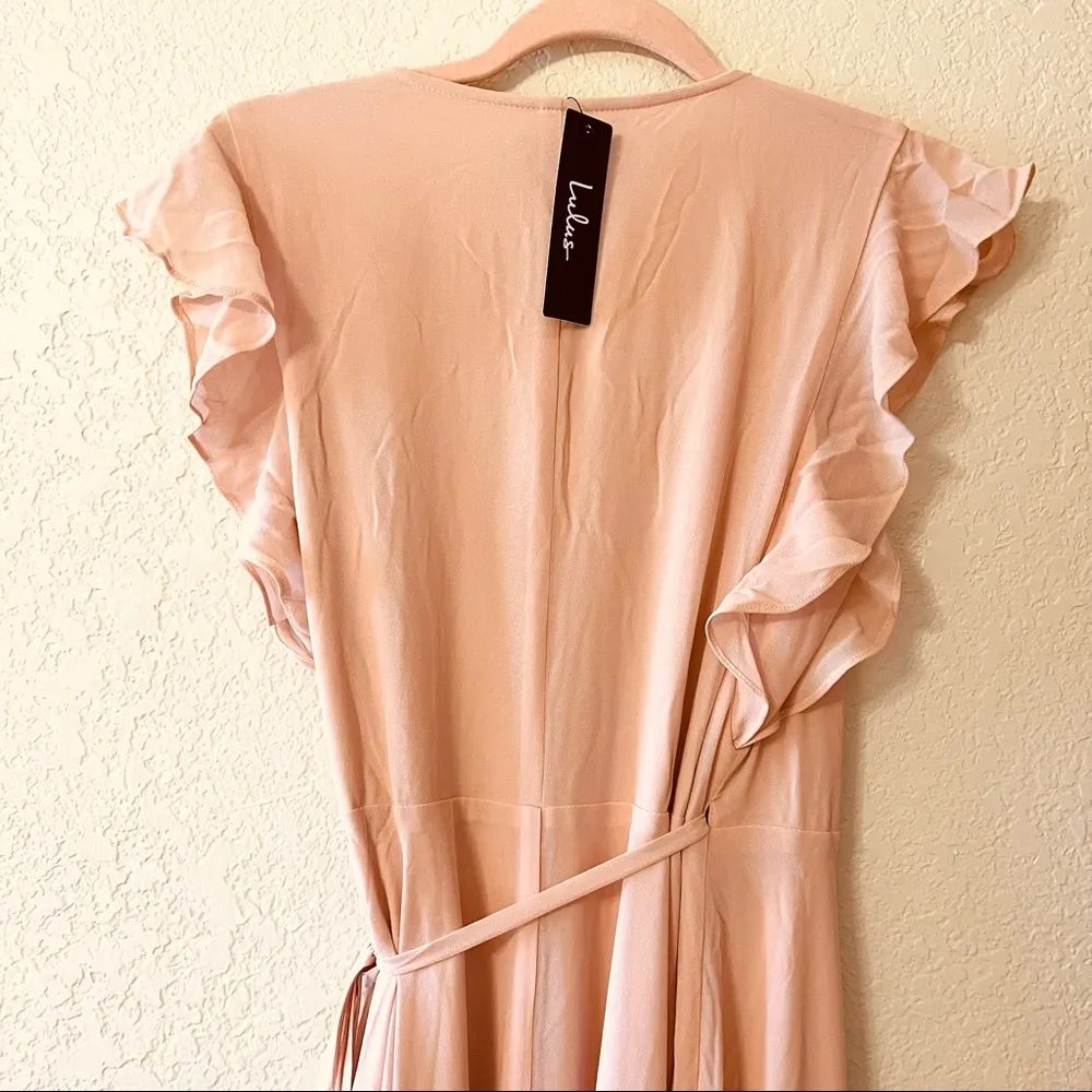 NWT lulus Blush Wrap Maxi Dress. Pink - Image 6