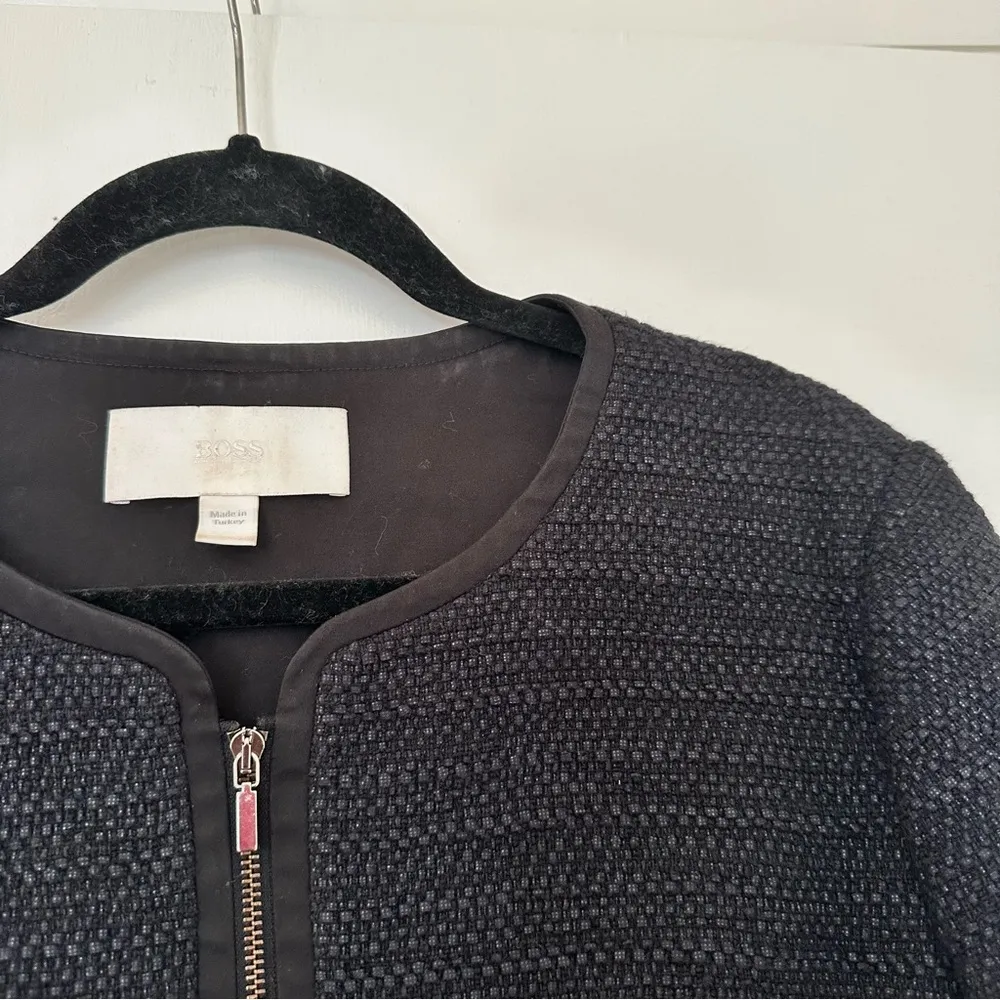 Hugo Boss Zip Front Textured Jacket - Image 3