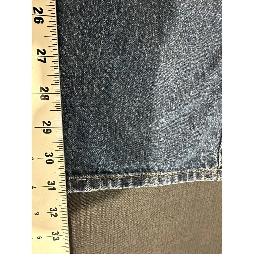 Vintage Carhartt 10 x 32 Blue Jeans Cowgirl Look Medium Wash Straight Leg - Image 9