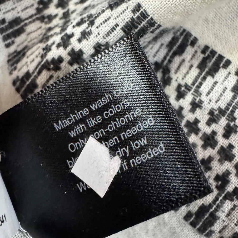 Lane Bryant SZ 18/20 Top Striped Keyhole 3/4 Balloon Sleeve Tie Tasseled Slits - Image 9