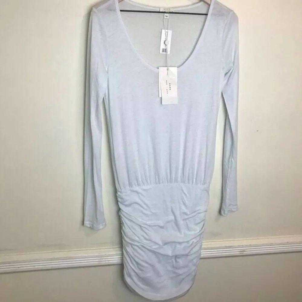 NWT Soft Joie Ruched Dress size S Powder Blue Bandage Skirt Lightweight - Image 5