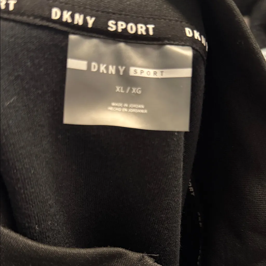DKNY Colorblock Pullover in Black, White, and Teal - Image 6