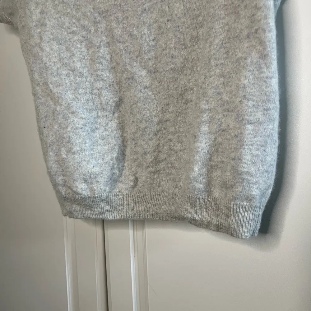 Paloma 100% Cashmere Short Sleeve Sweater Gray Size undefined - Image 10