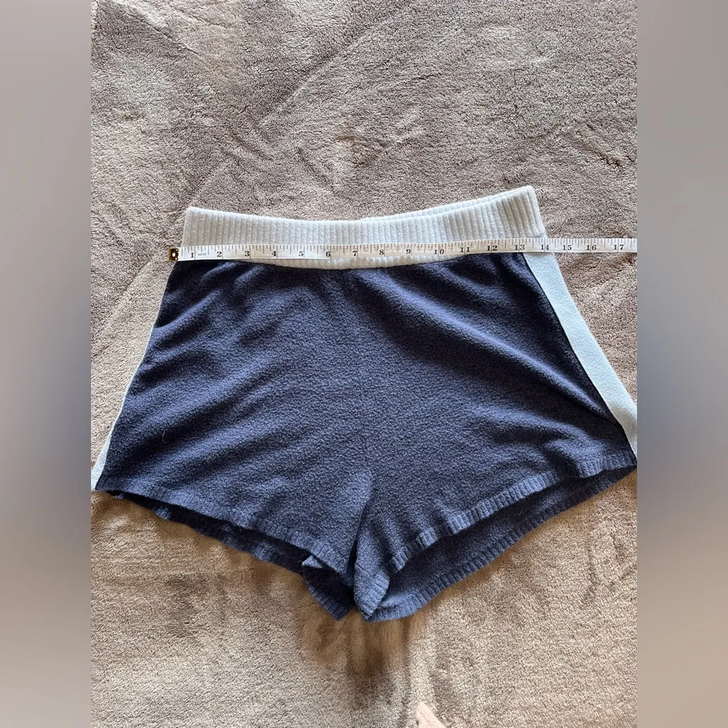 AERIE Offline Two Tone Blue Pull On Sweat Shorts Women’s Sz S EUC - Image 6