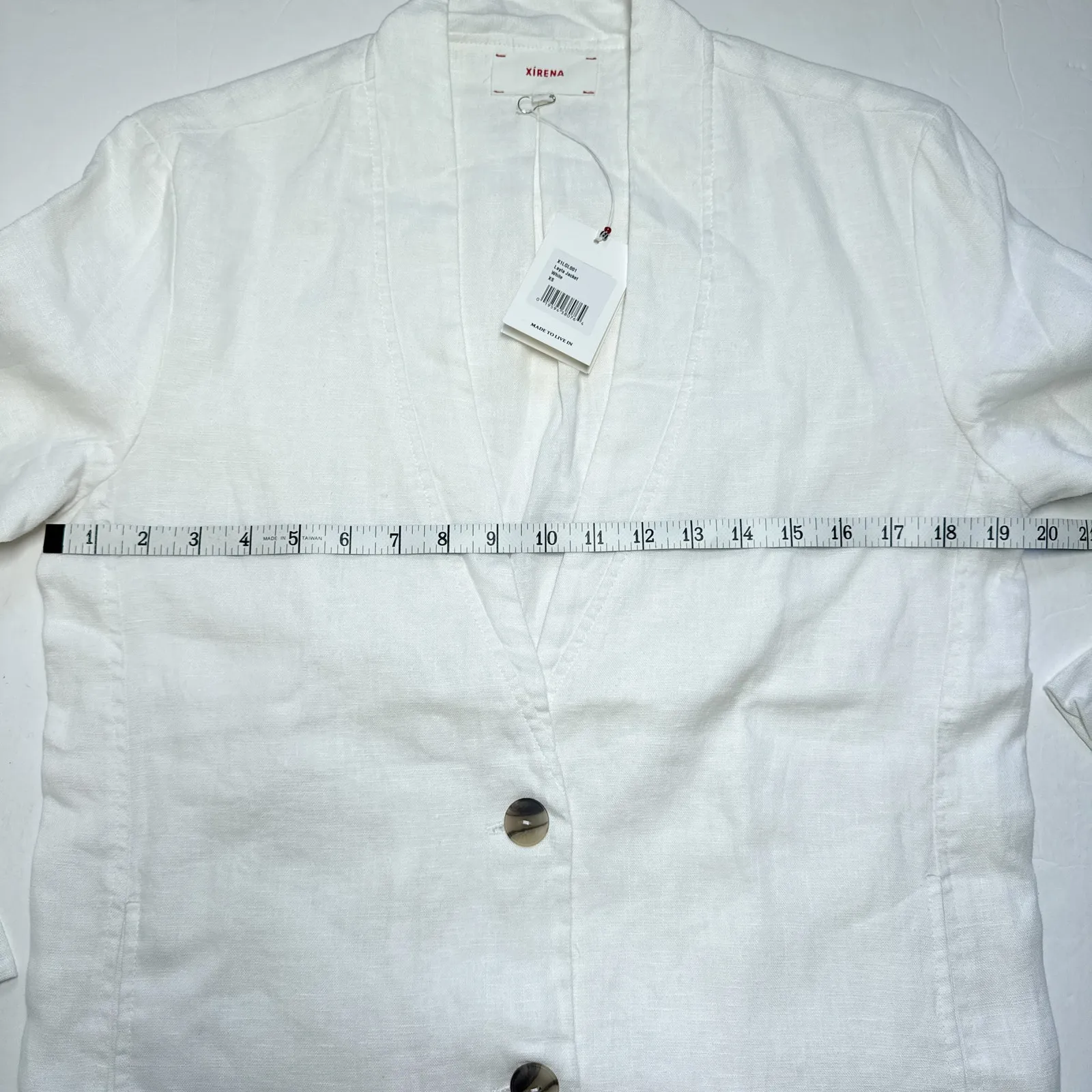 Xirena Layla White Linen Jacket Size XS New - Image 12