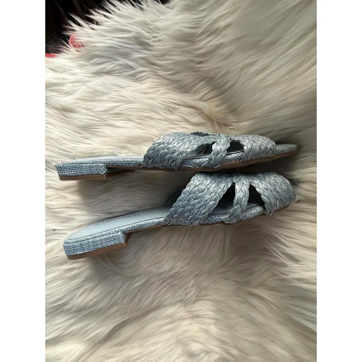 Calvin Klein  Women's Braided Slide Sandals Size 9 - Image 4