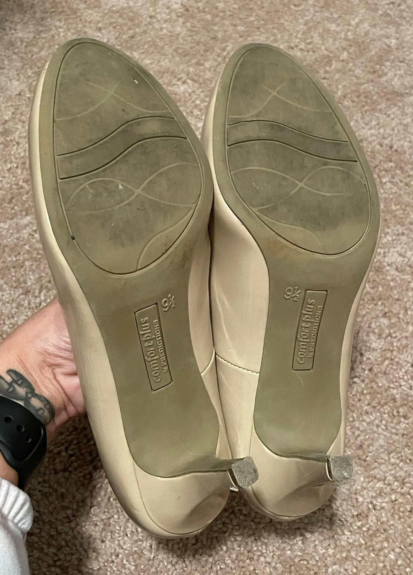 Nude Heels Tan Size 9.5 - Image 5