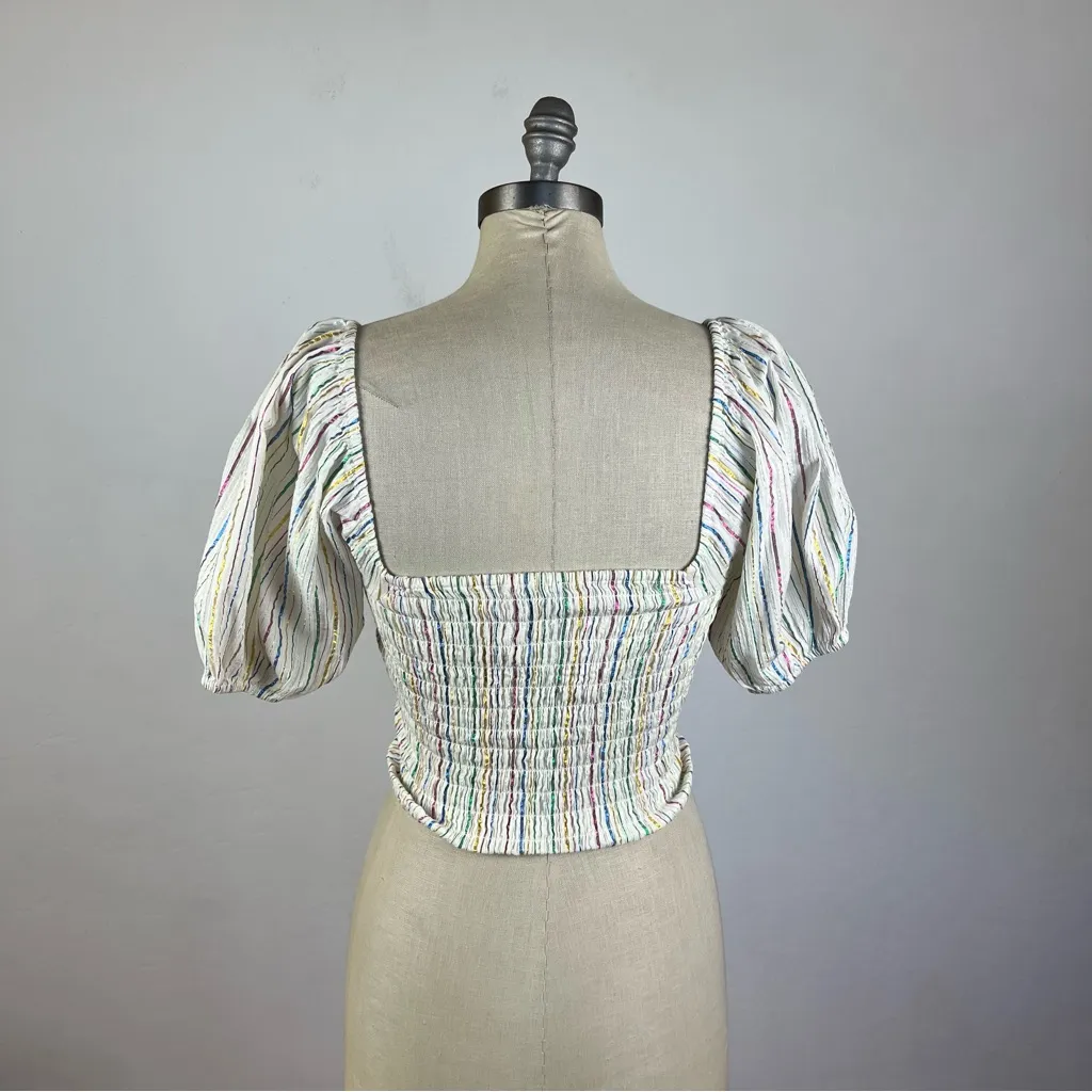 & Other Stories Rainbow Stripe Crop - Image 6